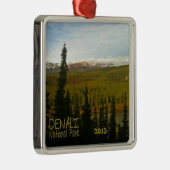 Nationaal park Denali in Alaska Metalen Ornament (Rechts)