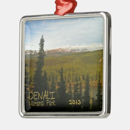 Nationaal park Denali in Alaska Metalen Ornament (Links)