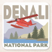 Nationaal park Denali Kartonnen Onderzetters (Voorkant)