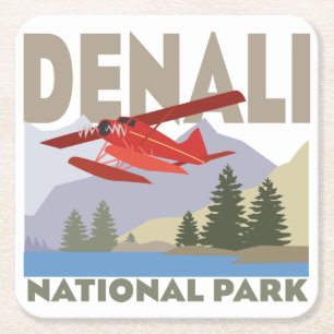Nationaal park Denali Kartonnen Onderzetters