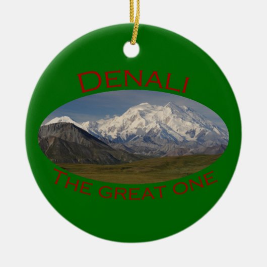 Nationaal park Denali Keramisch Ornament (Voorkant)