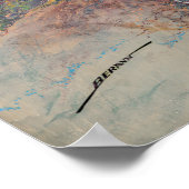 Nationaal Park Denali Landscape Painting Poster (Hoek)