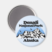 Nationaal park Denali Magneet (Voorkant / Achterkant)