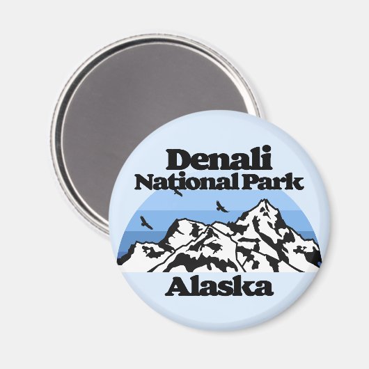 Nationaal park Denali Magneet (Voorkant / Achterkant)
