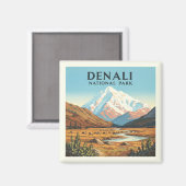 Nationaal Park Denali Magneet (Voorkant / Achterkant)