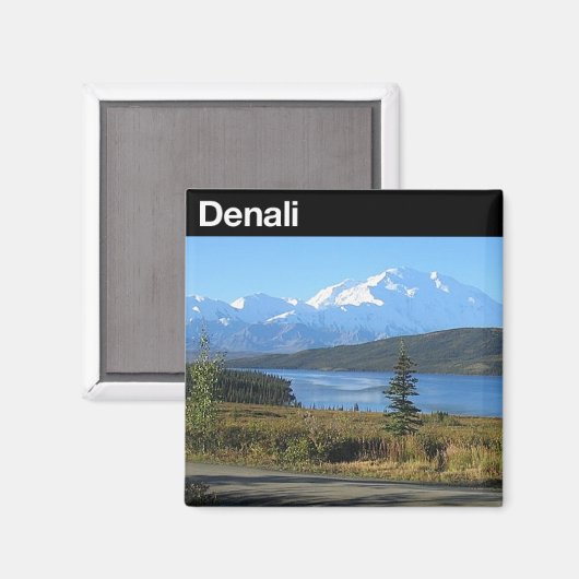Nationaal park Denali Magneet (Voorkant / Achterkant)