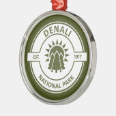 Nationaal park Denali Metalen Ornament (Links)