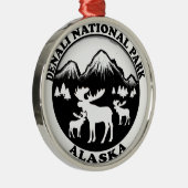 Nationaal Park Denali Metalen Ornament (Rechts)