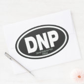 Nationaal park Denali Ovale Sticker (Envelop)