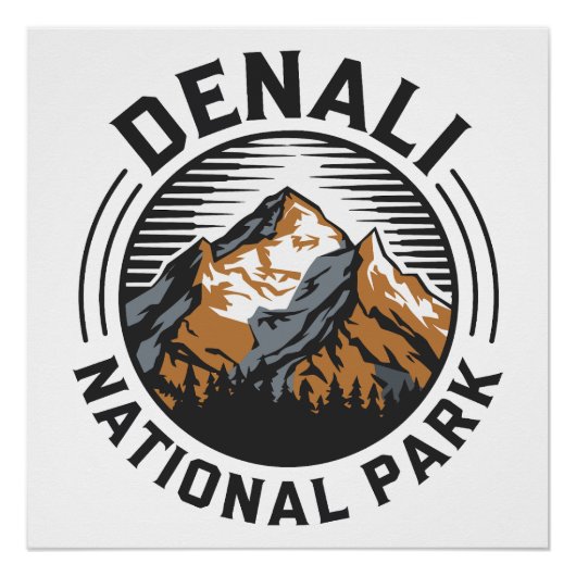 Nationaal park Denali Perfect Poster (Voorkant)