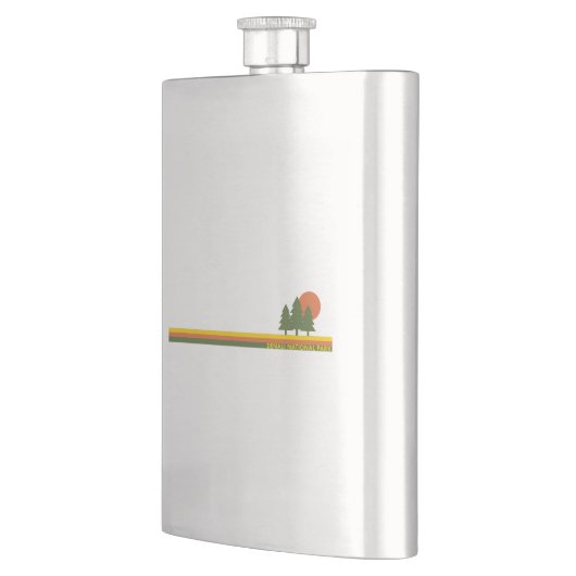 Nationaal park Denali Pine Trees Sun Flacon (Links)