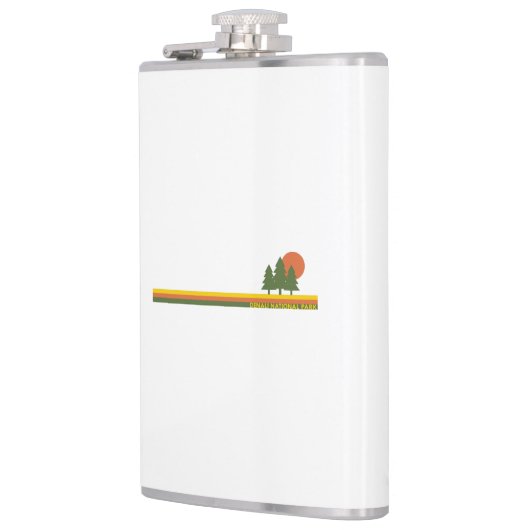 Nationaal park Denali Pine Trees Sun Heupfles (Links)