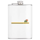 Nationaal park Denali Pine Trees Sun Heupfles (Voorkant)