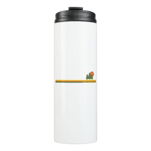 Nationaal park Denali Pine Trees Sun Thermosbeker (Voorkant)