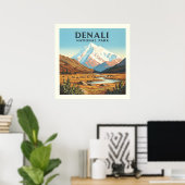 Nationaal Park Denali Poster (Thuiskantoor)