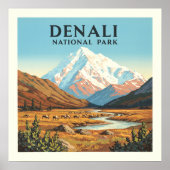 Nationaal Park Denali Poster (Voorkant)