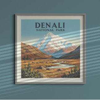 Nationaal Park Denali Poster