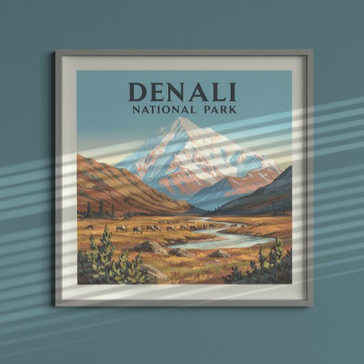 Nationaal Park Denali Poster