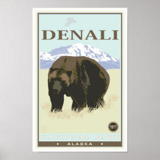Nationaal park Denali Poster