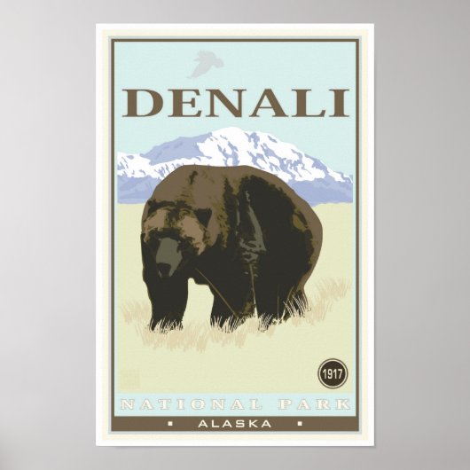 Nationaal park Denali Poster (Voorkant)