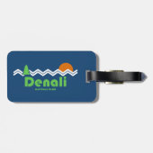 Nationaal park Denali Retro Bagagelabel (Achterkant horizontaal)