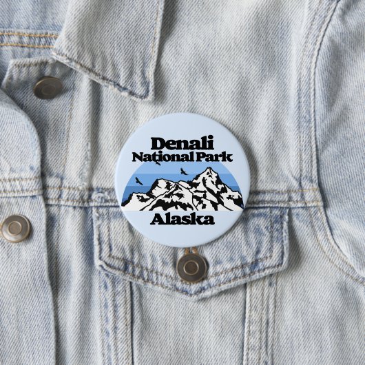 Nationaal park Denali Ronde Button 7,6 Cm (In situ)