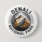 Nationaal park Denali Ronde Button 7,6 Cm (Voorkant)