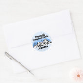 Nationaal park Denali Ronde Sticker (Envelop)