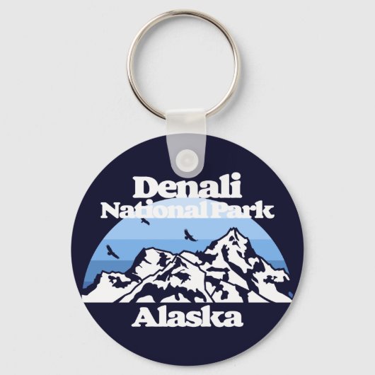 Nationaal park Denali Sleutelhanger (Voorkant)