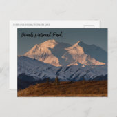 Nationaal park Denali Sunrise Briefkaart (Voorkant / Achterkant)
