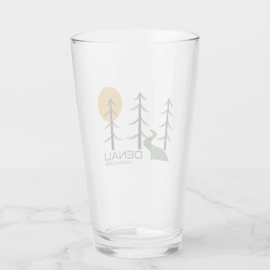 Nationaal Park Denali Trail Glas (Achterkant)