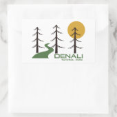 Nationaal Park Denali Trail Rechthoekige Sticker (Tas)