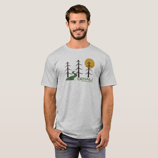 Nationaal Park Denali Trail T-shirt (Voorkant volledig)