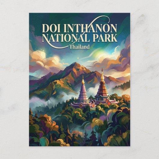 Nationaal park Doi Inthanon Thailand Briefkaart (Voorkant)