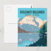 Nationaal park Dolomiti Bellunesi Italië Briefkaart (Voorkant / Achterkant)