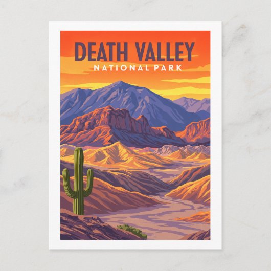 Nationaal Park  doodvallei Briefkaart (Voorkant)