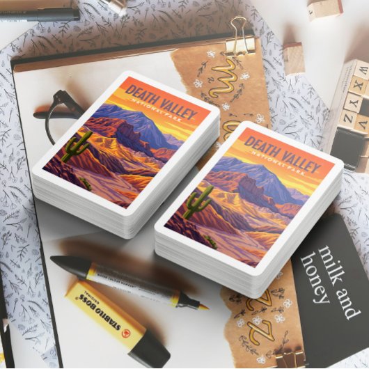 Nationaal Park  doodvallei Pokerkaarten