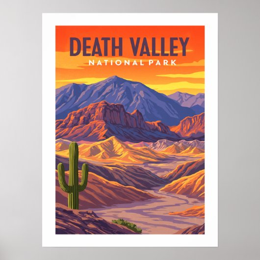 Nationaal Park doodvallei Poster (Voorkant)