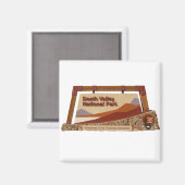 Nationaal Park Doodvalley Magneet (Voorkant / Achterkant)