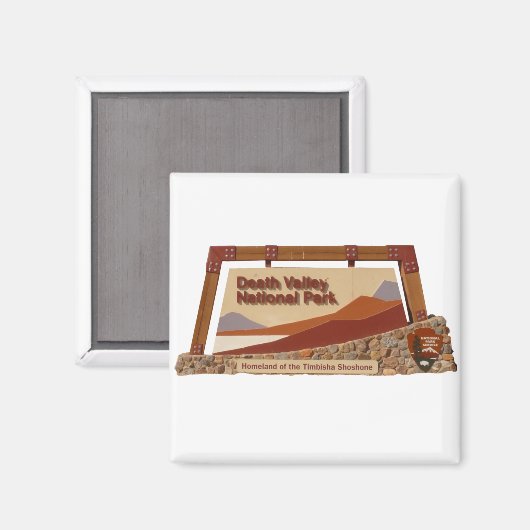 Nationaal Park Doodvalley Magneet (Voorkant / Achterkant)
