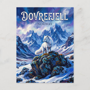 Nationaal park Dovrefjell-Sunndalsfjella Noorwegen Briefkaart