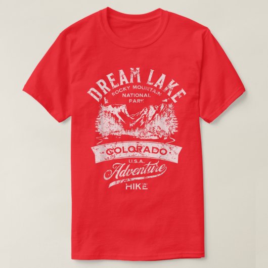 Nationaal Park Dream Lake Rocky T-shirt (Design voorkant)