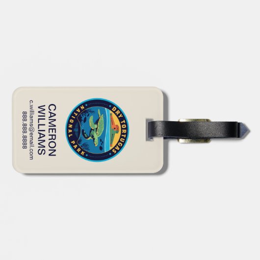 Nationaal park Dry Tortugas Bagagelabel (Achterkant horizontaal)