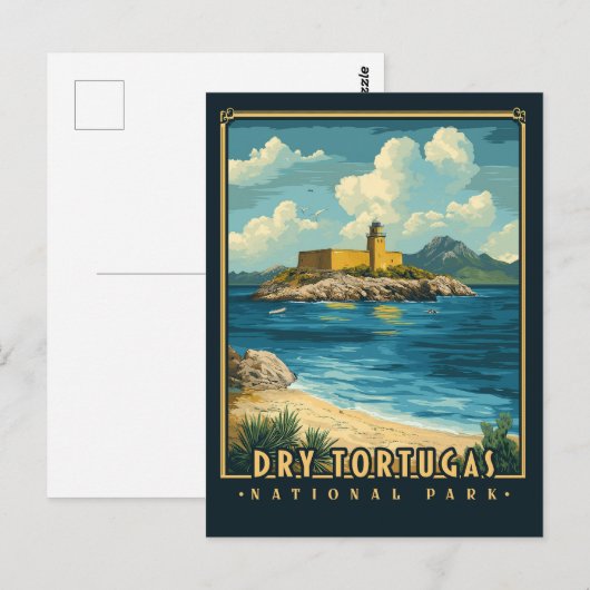 Nationaal park Dry Tortugas -  Briefkaart (Voorkant / Achterkant)