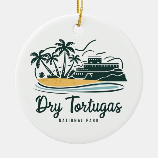 Nationaal park Dry Tortugas Keramisch Ornament (Voorkant)