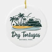 Nationaal park Dry Tortugas Keramisch Ornament (Achterkant)