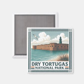 Nationaal park Dry Tortugas Magneet (Voorkant / Achterkant)