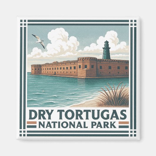 Nationaal park Dry Tortugas Magneet (Voorkant)
