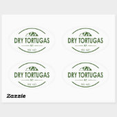 Nationaal park Dry Tortugas Ovale Sticker (Vel)