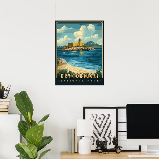 Nationaal park Dry Tortugas -  Poster (Thuiskantoor)